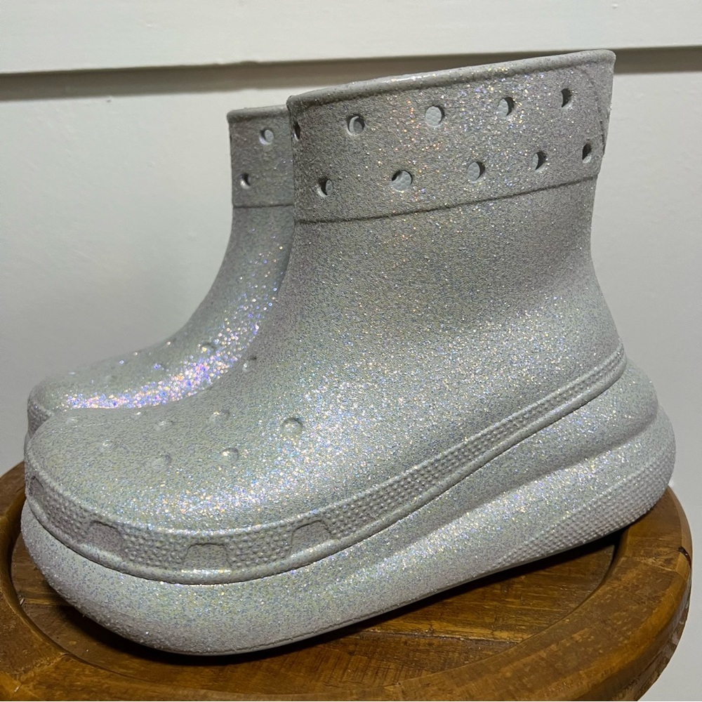 Crocs Classic Glitter Crush Rain Boots